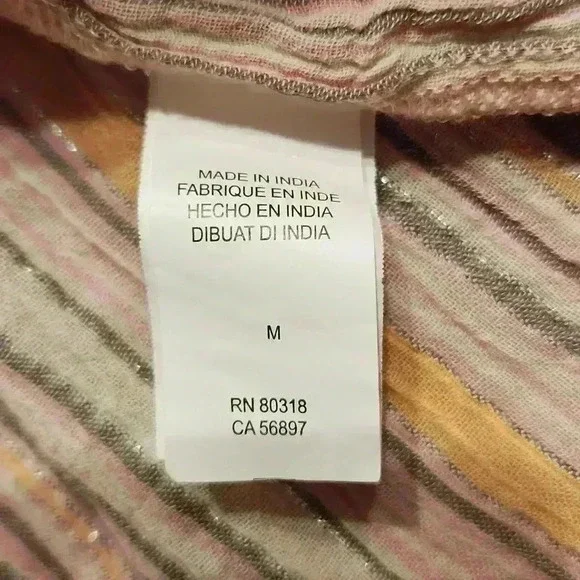 Lucky Brand Striped Off Shoulder Top - Picture 7 of 9